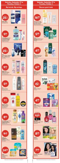 Preview of leaflet Weekly flyer / circulaire from shop Shoppers is valid from Sep 27, 2025