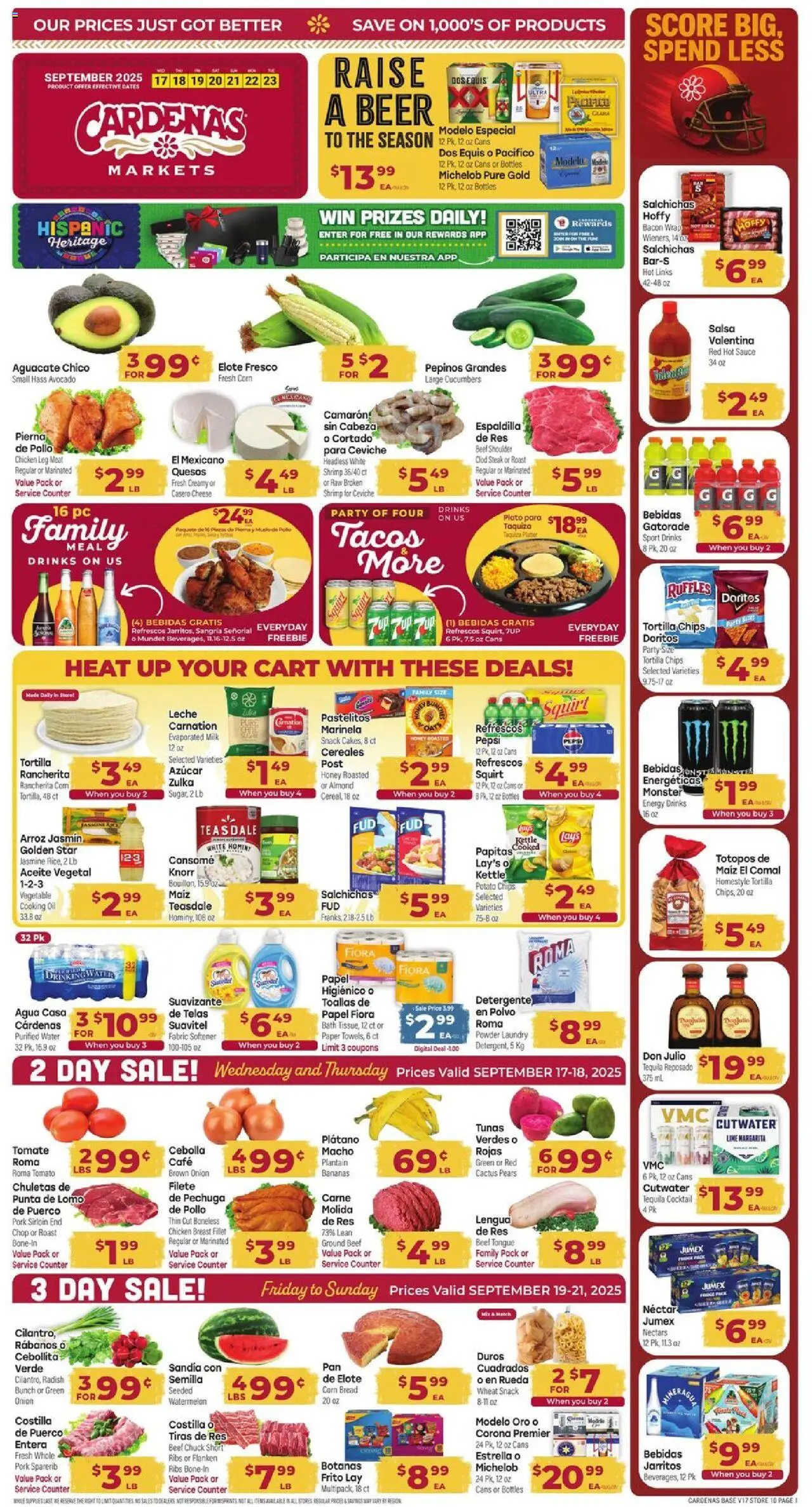 Cardenas Weekly Ad from 09/17/2025 - Flyer - Page number 1