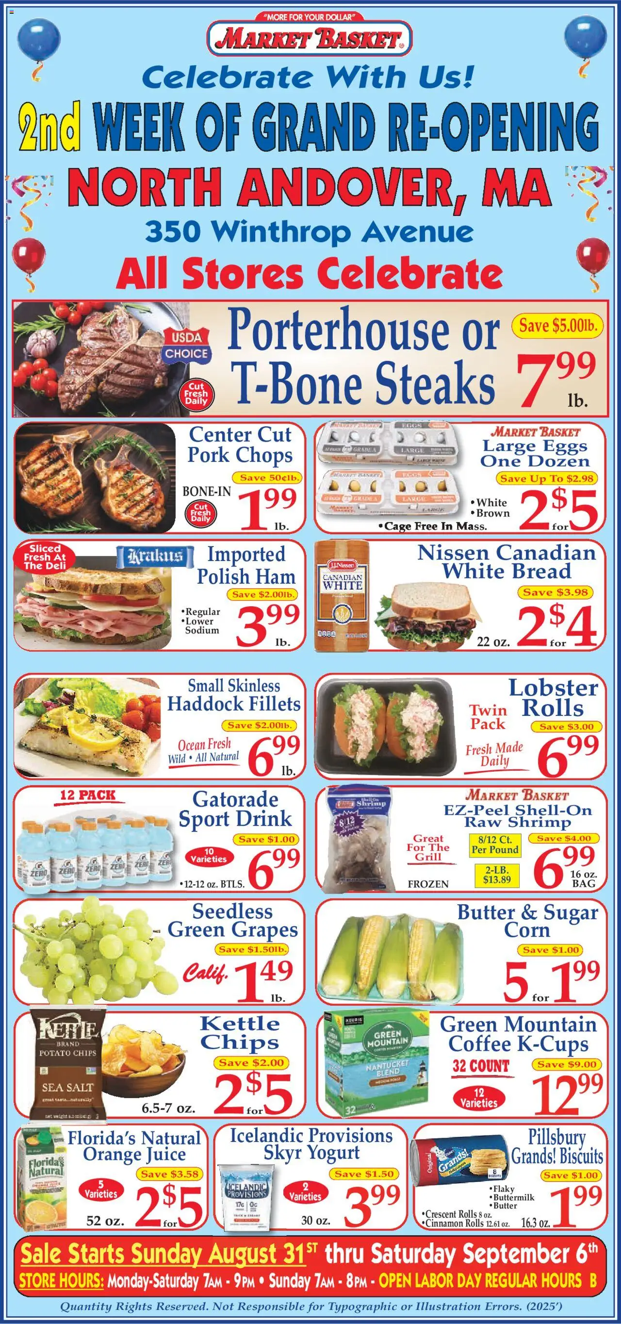 Market Basket Ad from 08/31/2025 - Flyer - Page number 1