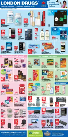 Un aperçu du dépliant Weekly flyer / circulaire du magasin London Drugs est valide à partir 5 sept. 2025