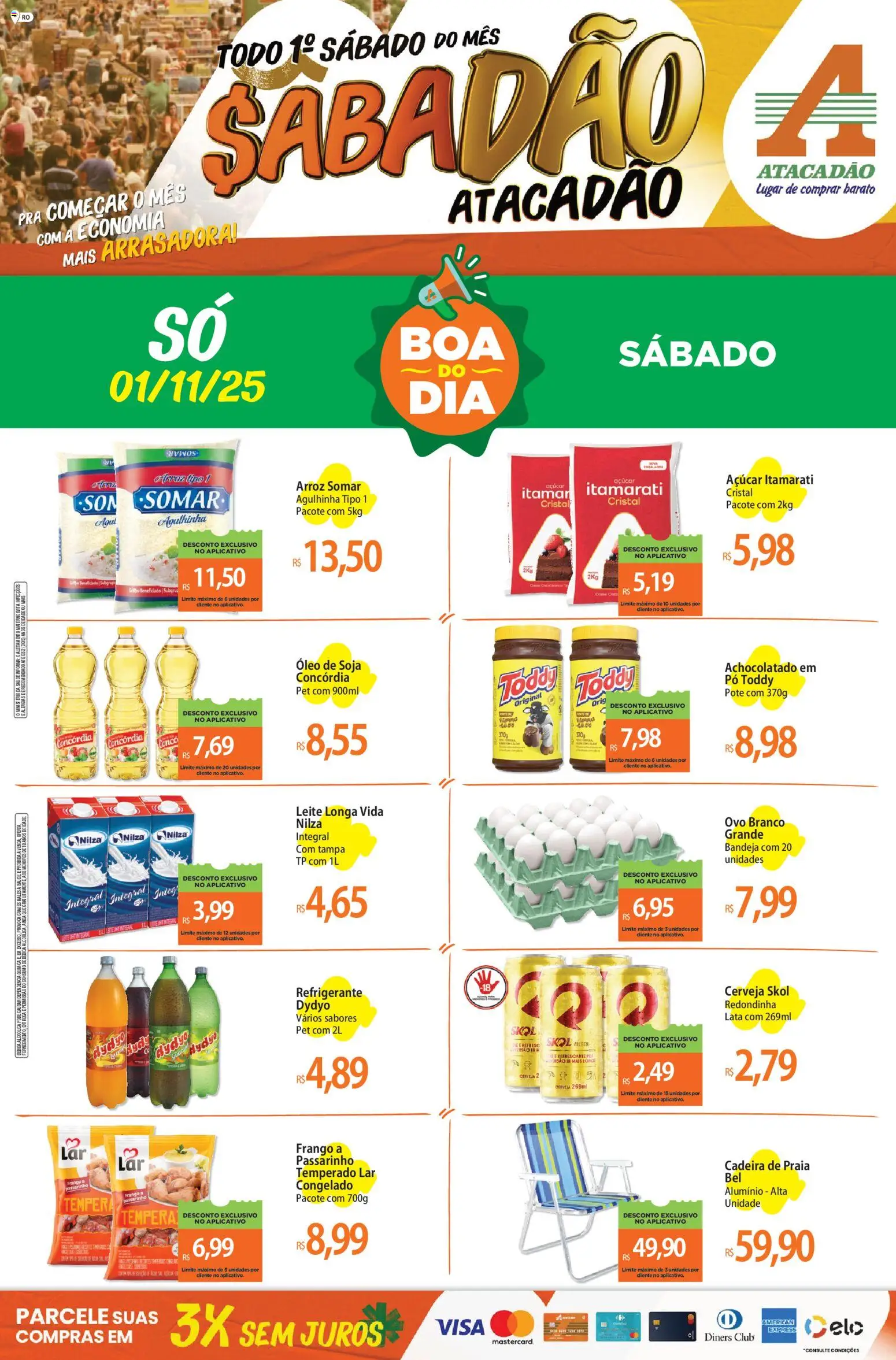 Pré-Visualização do folheto "Ofertas - RO" da loja Atacadão válido a partir de 01/11/2025