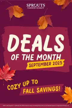 Ad Preview of Sprouts Monthly Ad from 08/27/2025