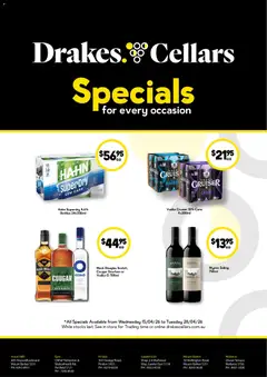 Preview of catalogue Drakes catalogue Cellars from shop Drakes valid 15/04/2026