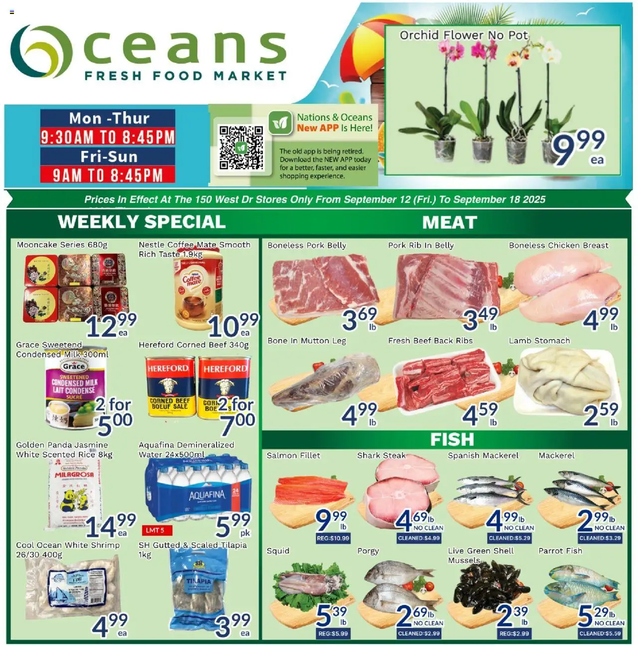 Oceans flyer valid from Sep 12, 2025 - page number 1