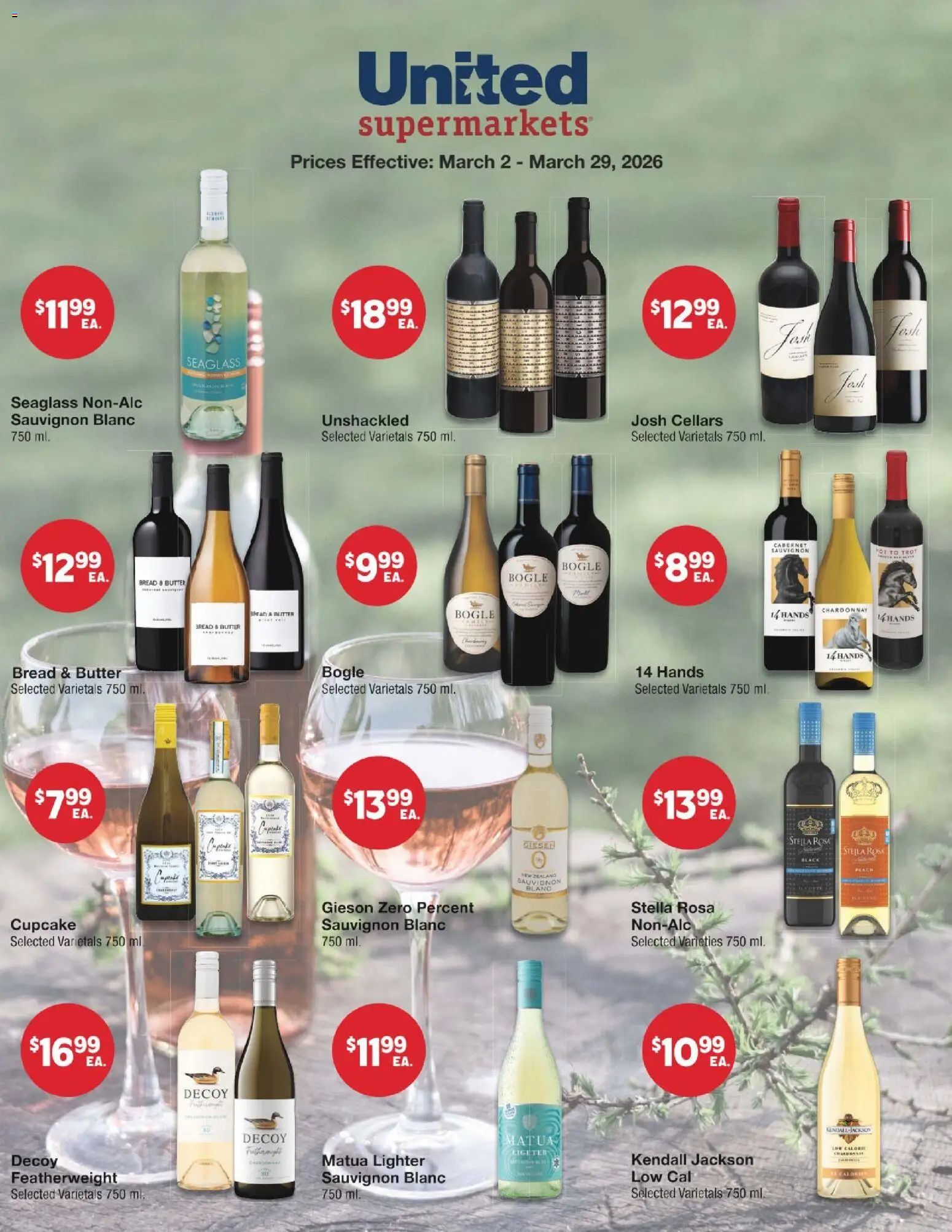 Ad Preview of United Supermarkets United Supermarkets March Wine Flyers from 03/02/2026