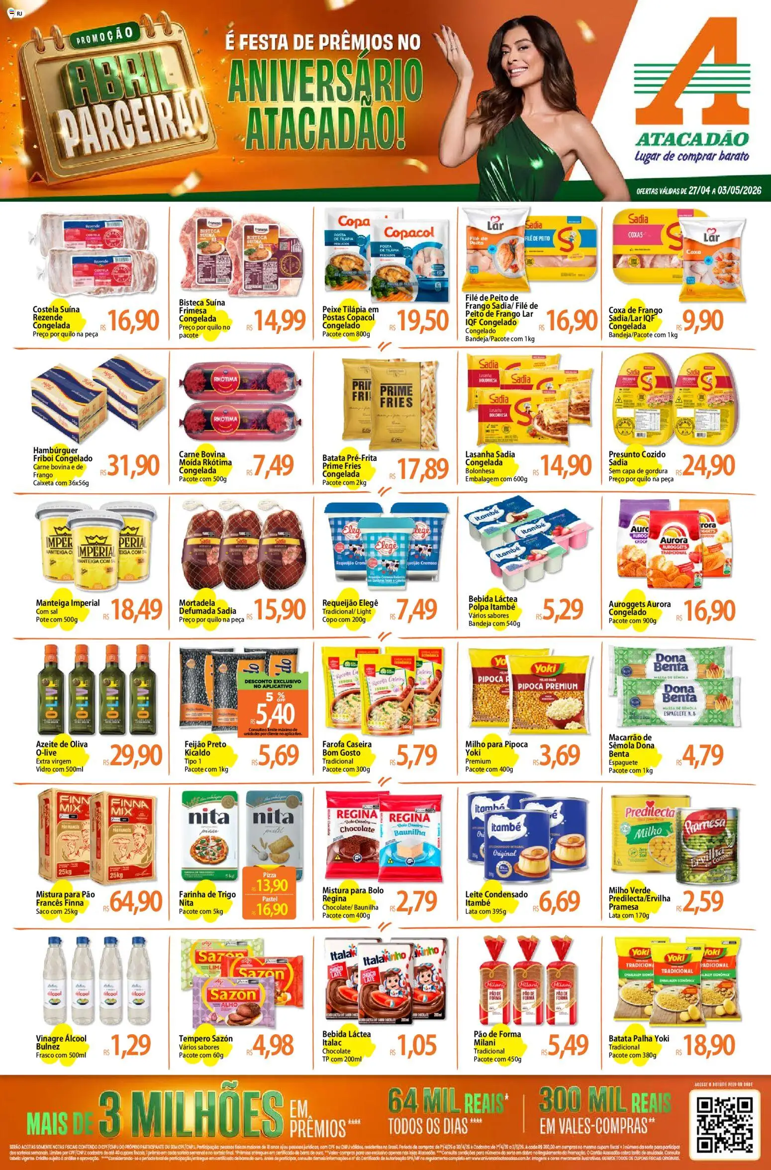 Pré-Visualização do folheto "Atacadão ofertas - RJ" da loja Atacadão válido a partir de 27/04/2026