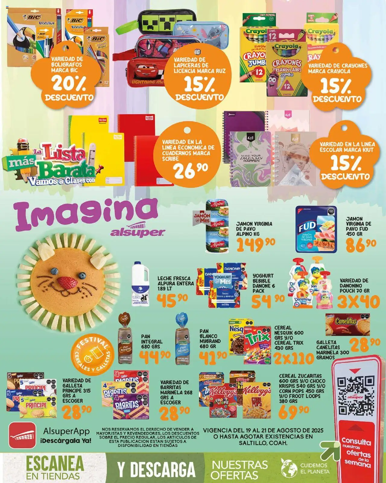Folleto - Saltillo Alsuper y sus promociones válidas desde el 19/08/2025 - Número de página 1