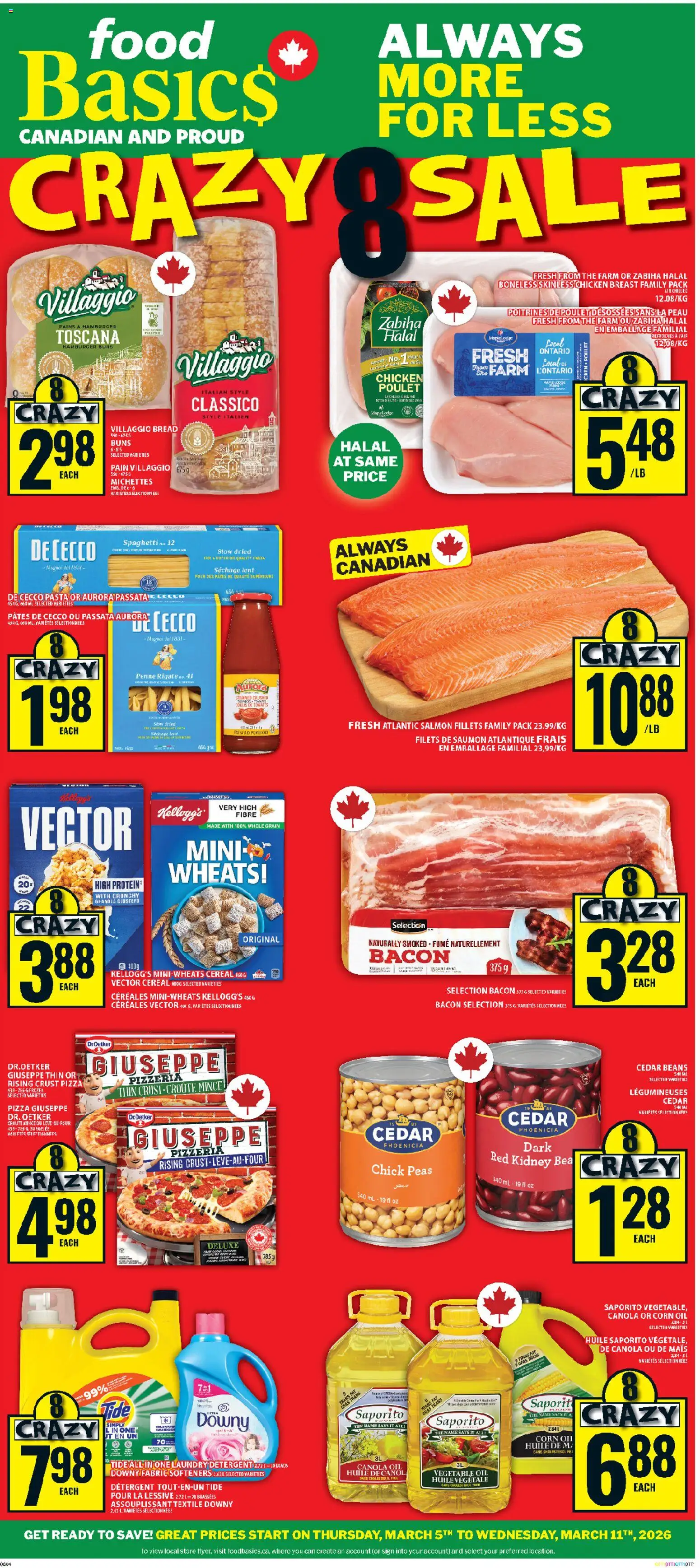 Preview of leaflet Food Basics weekly flyer - Kanata from shop Food Basics is valid from Mar 05, 2026