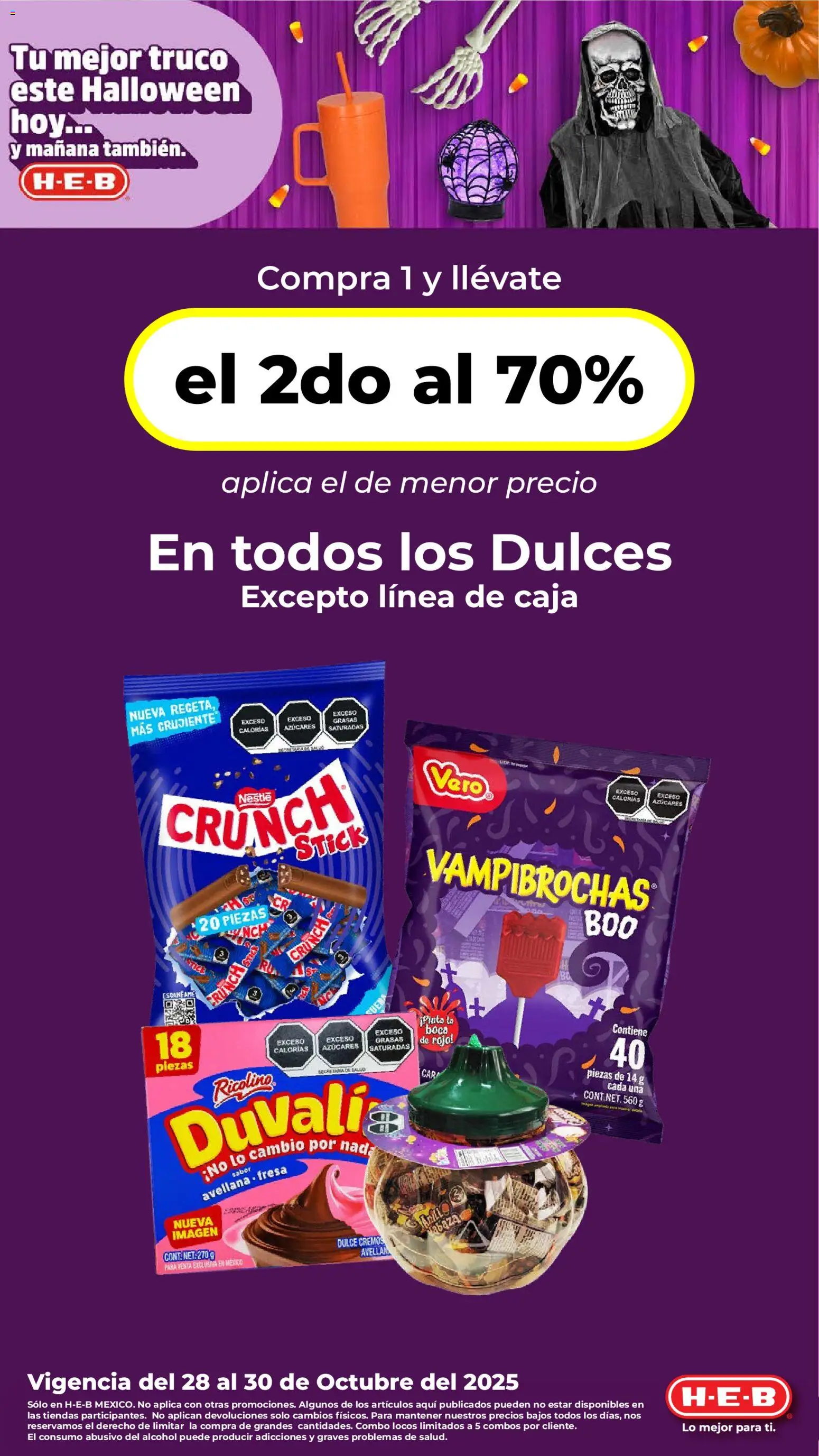 Vista previa las ofertas de la tienda H-E-B - Folleto desde el 28/10/2025 