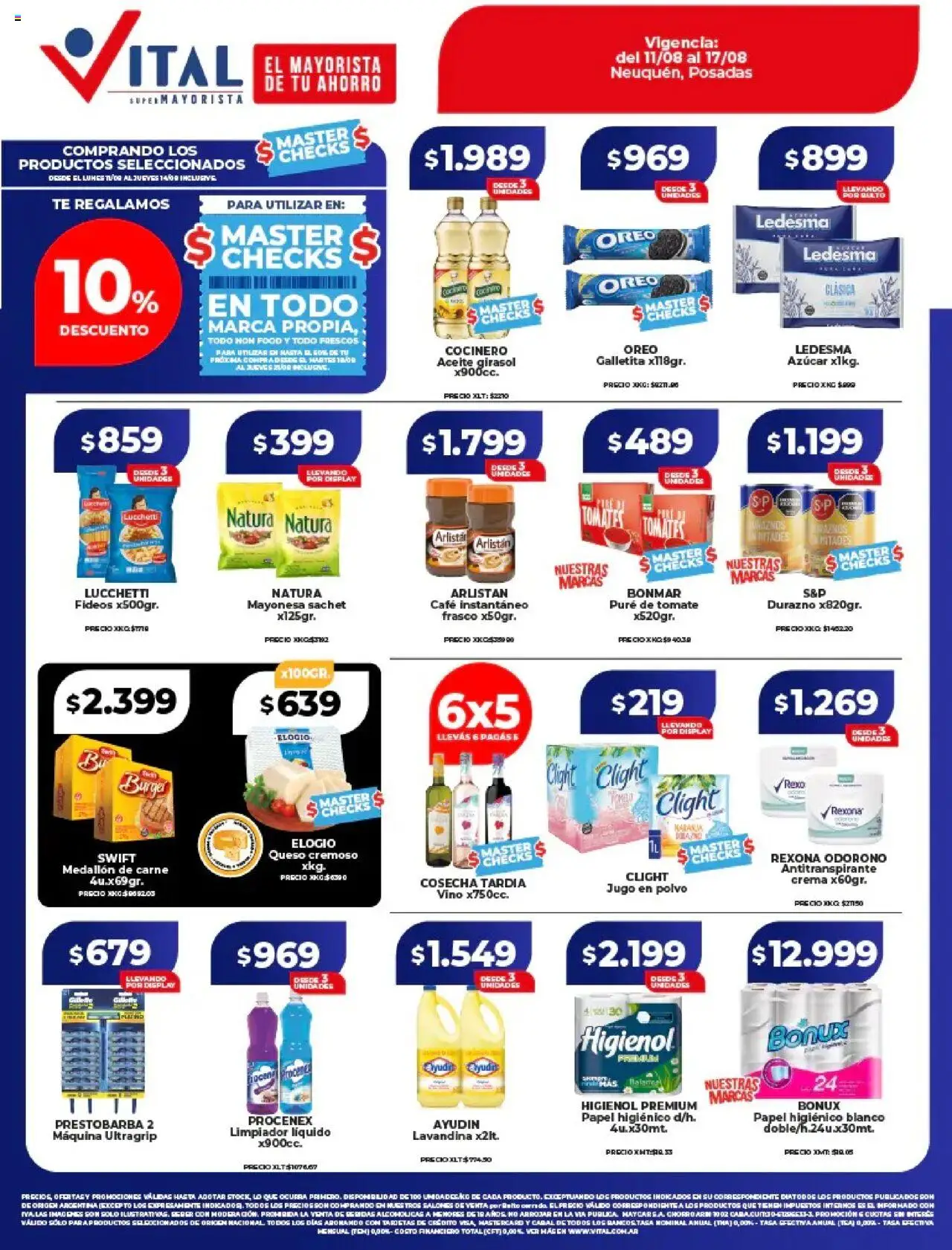 Vital Ofertas - Neuquén del 11/08/2025 >> Catálogo