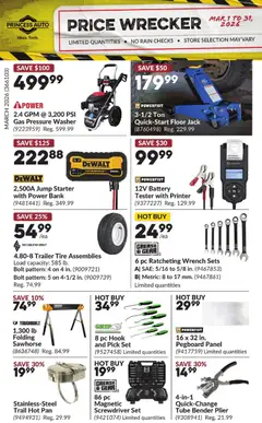Un aperçu du dépliant Princess Auto flyer - Price Wrecker du magasin Princess Auto est valide à partir 1 mars 2026