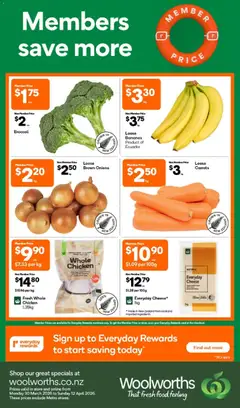 Preview of catalogue Woolworths South Island catalogue from shop Woolworths valid 30 Mar 2026