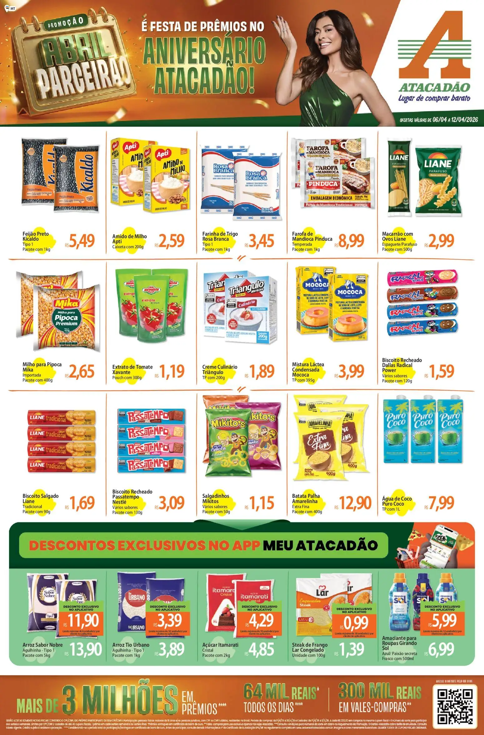 Pré-Visualização do folheto "Atacadão ofertas - MT" da loja Atacadão válido a partir de 06/04/2026