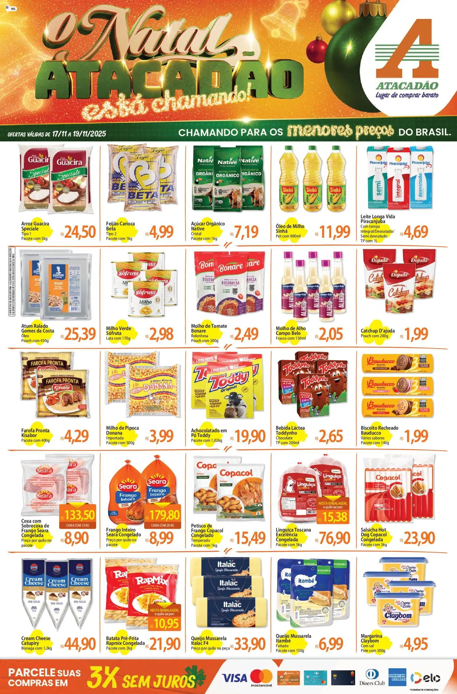 Pré-Visualização do folheto "Ofertas - MS" da loja Atacadão válido a partir de 17/11/2025