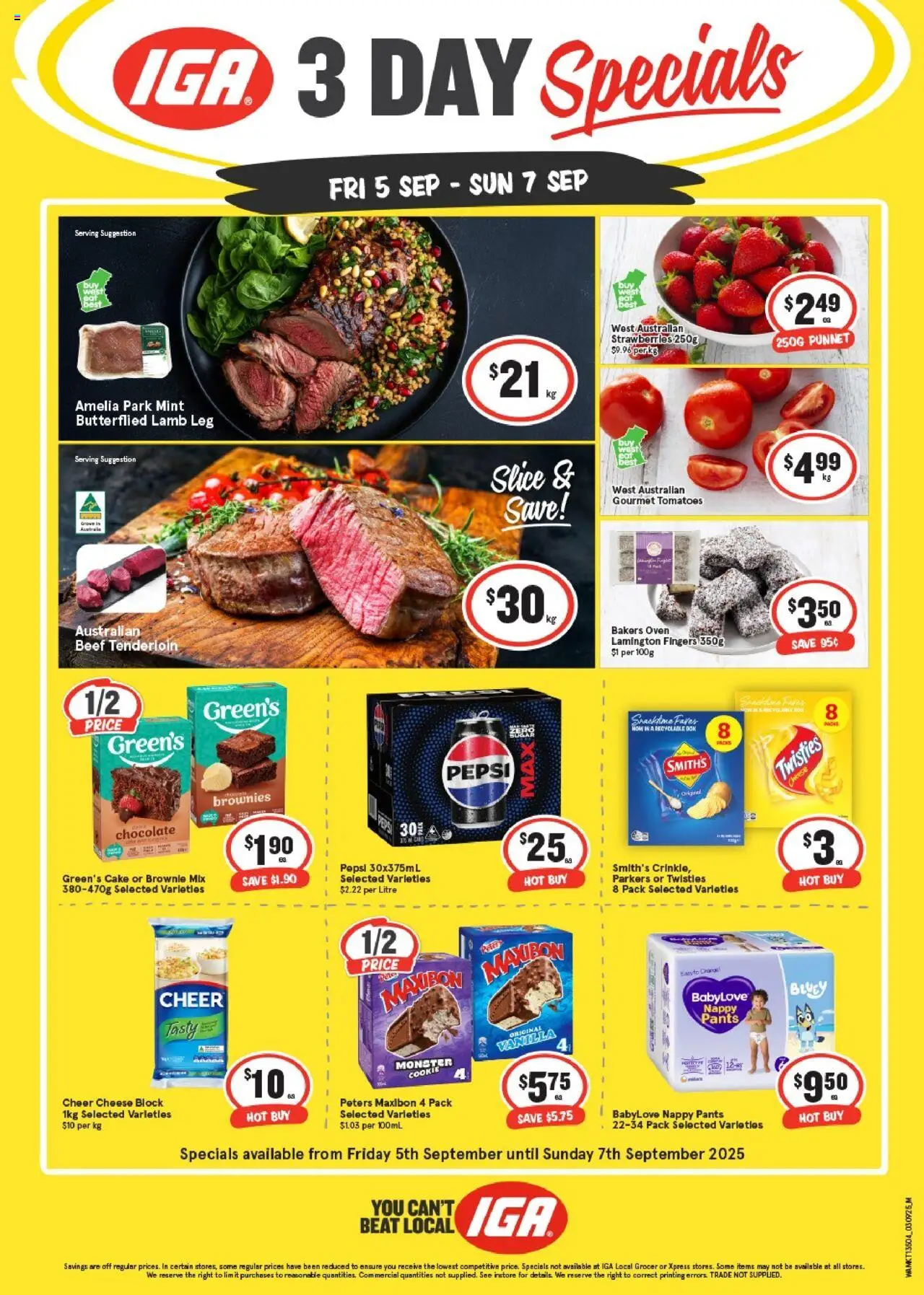 IGA catalogue valid from 05/09/2025 - page 1