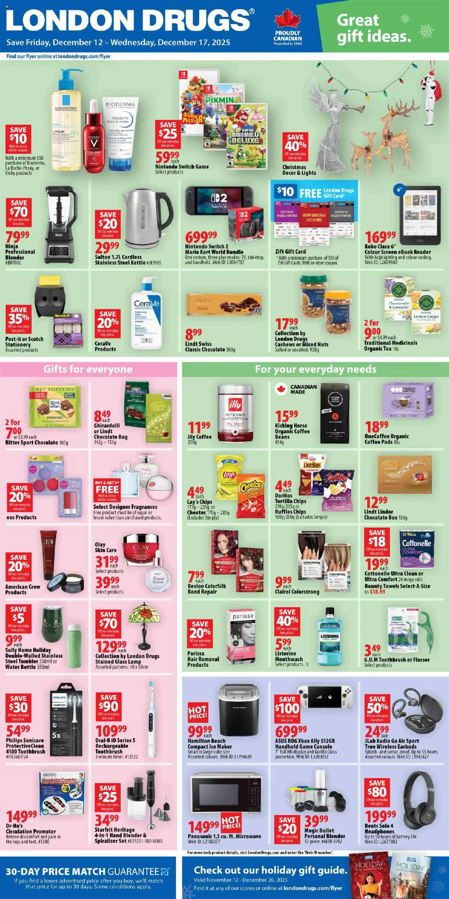 Preview of leaflet Weekly flyer / circulaire from shop London Drugs is valid from Dec 12, 2025