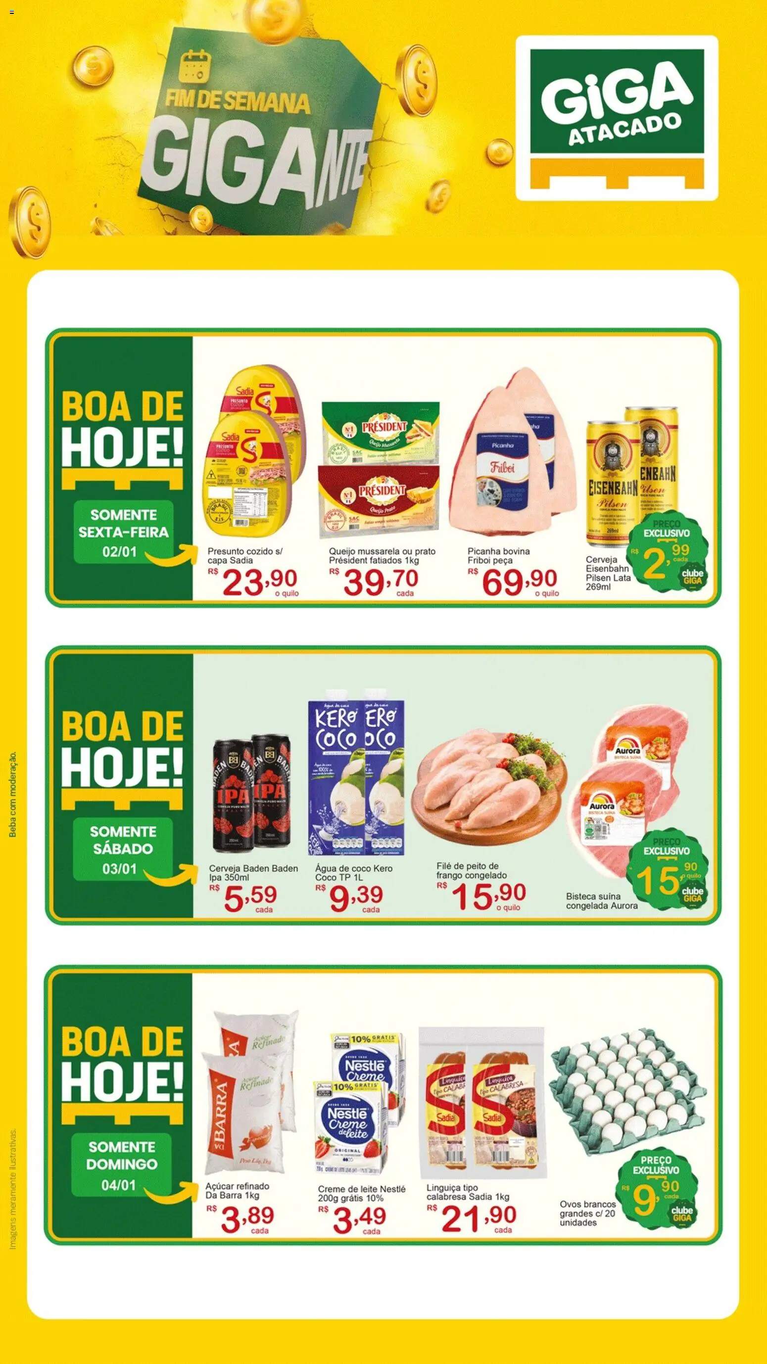 Pré-Visualização do folheto "Ofertas da semana" da loja GIGA Atacado válido a partir de 02/01/2026