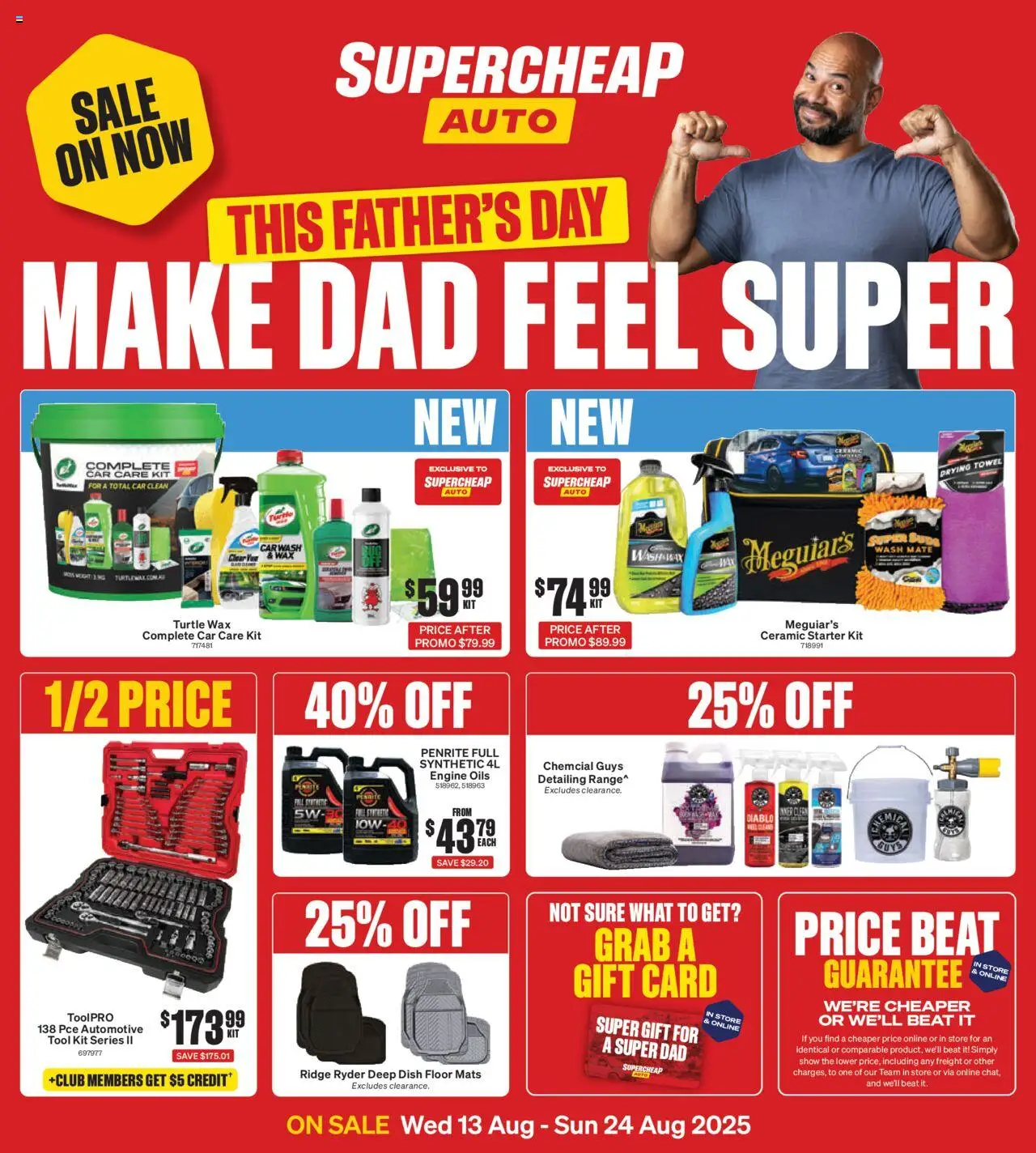 Catalogue Supercheap Auto catalogue valid from 13 Aug 2025 - page 1