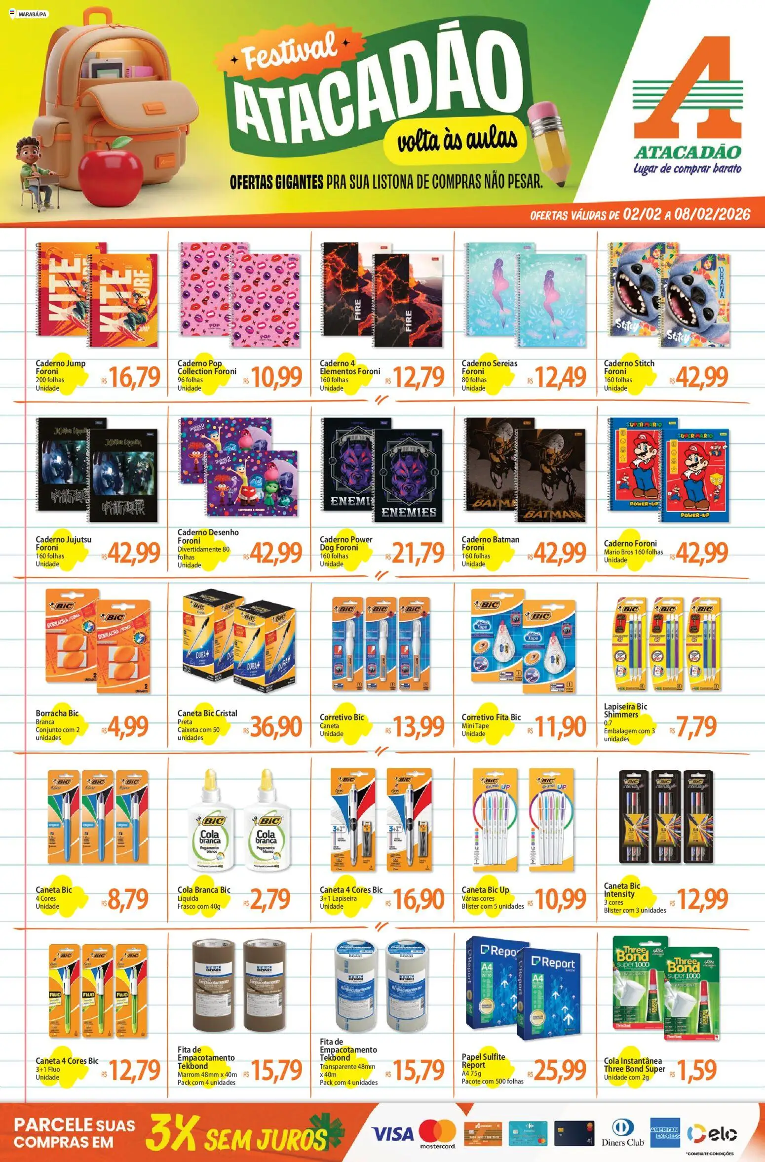 Pré-Visualização do folheto "Ofertas - PA" da loja Atacadão válido a partir de 02/02/2026