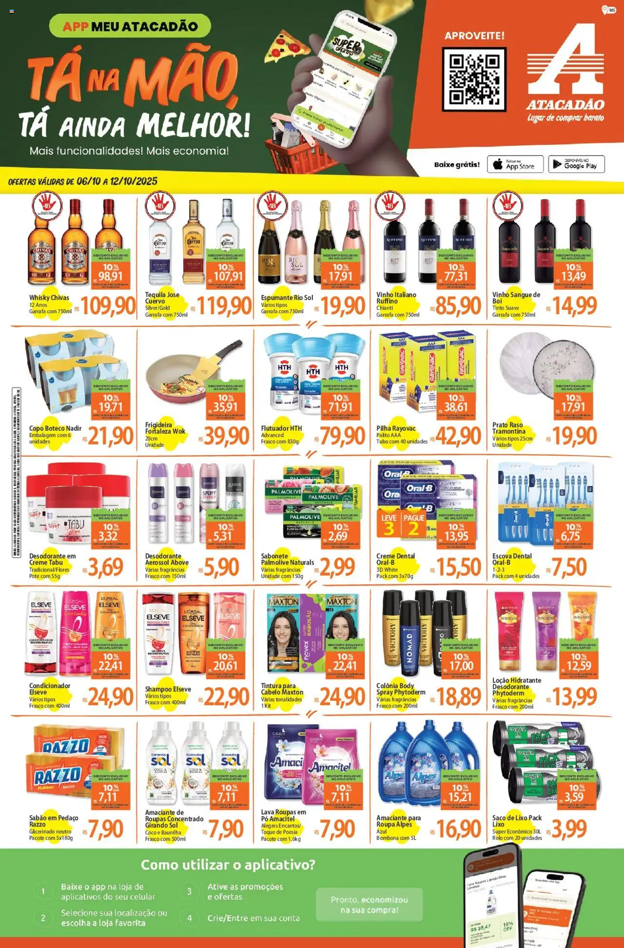 Atacadão folheto "Ofertas da semana" válido a partir de 06/10/2025 - número de página 1