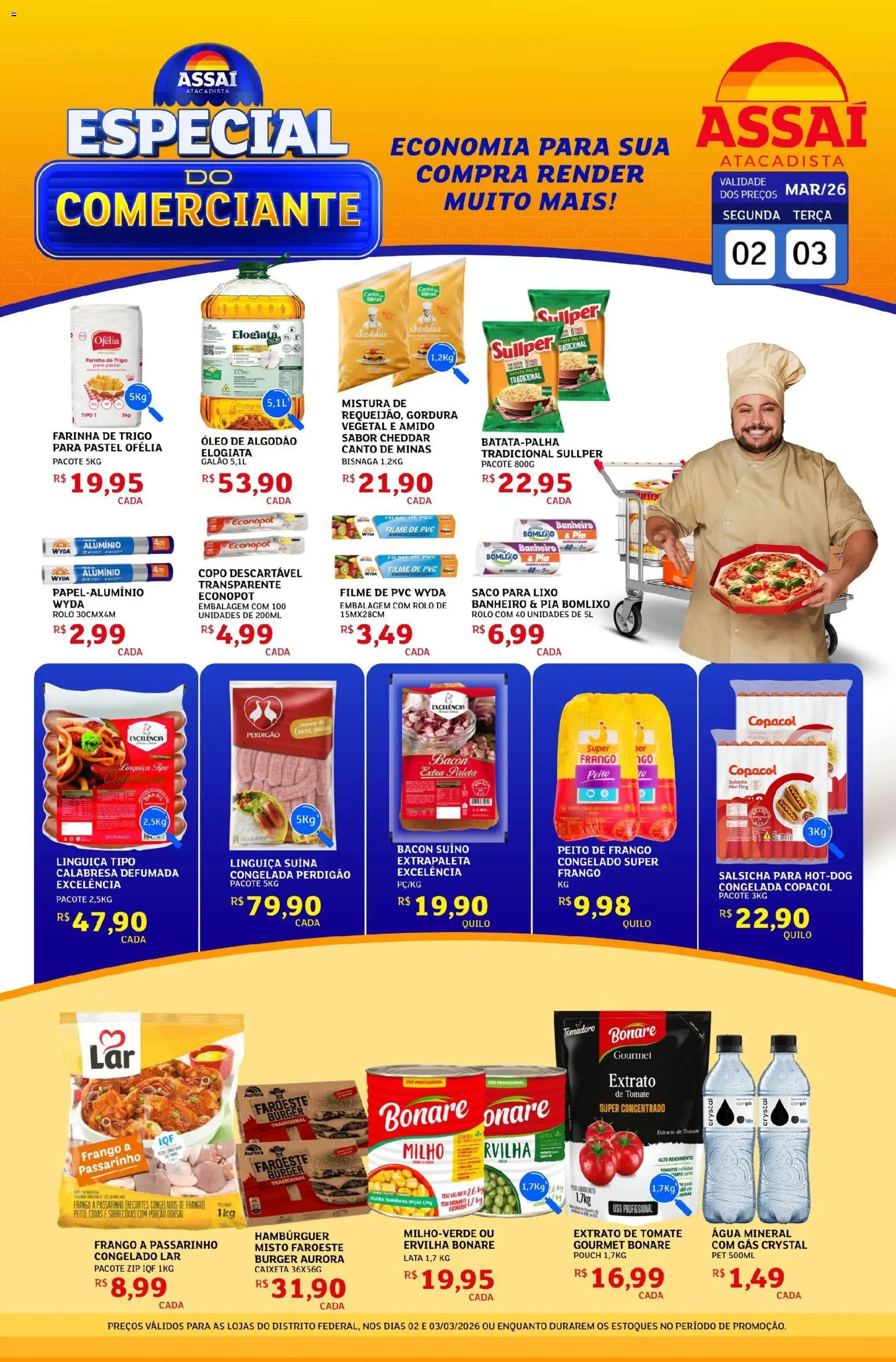 Pré-Visualização do folheto "Assaí Atacadista ofertas - DF" da loja Assaí Atacadista válido a partir de 02/03/2026