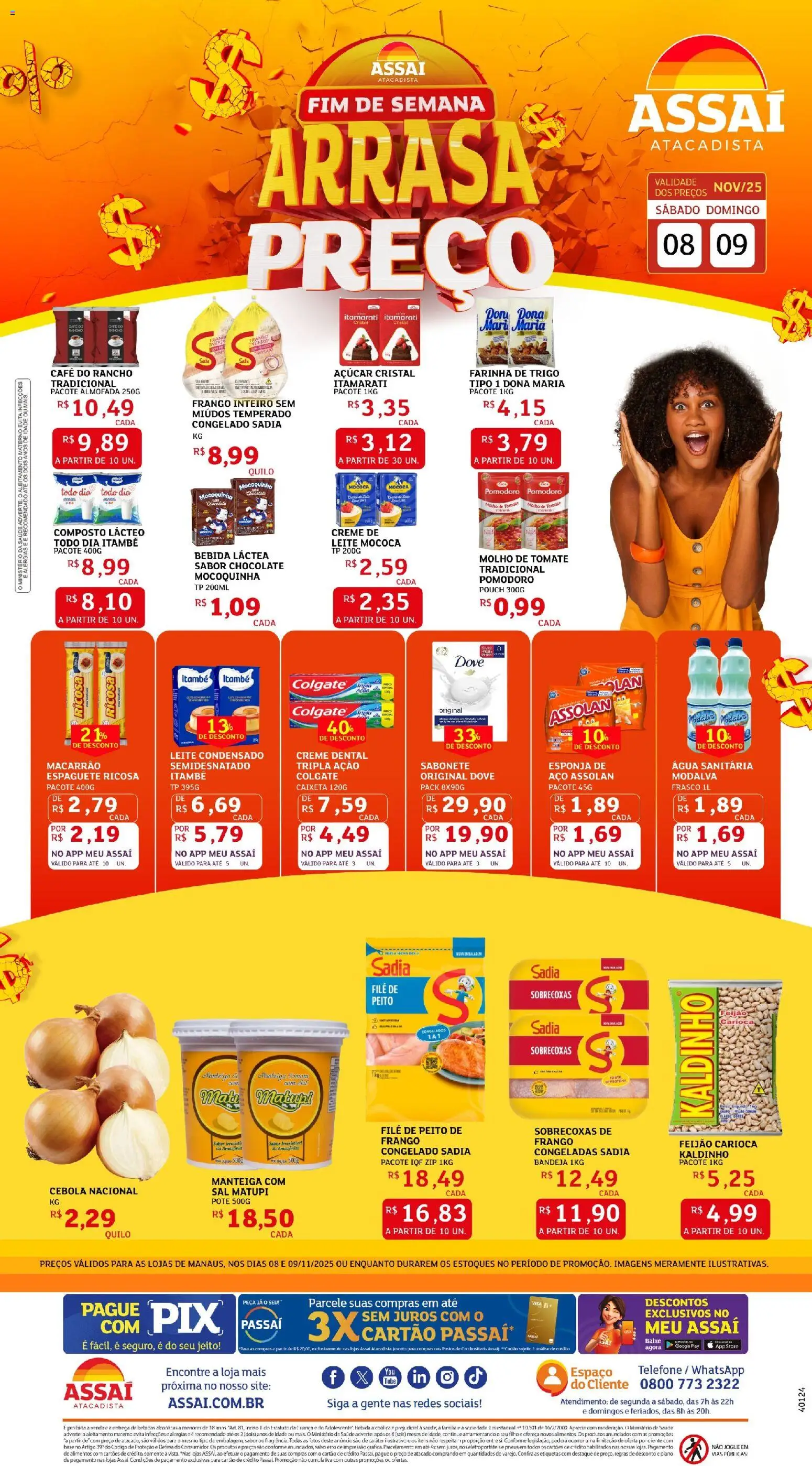 Pré-Visualização do folheto "Encarte - AM" da loja Assaí Atacadista válido a partir de 08/11/2025