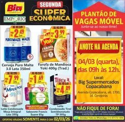 Pré-Visualização do folheto "Big Supermercados ofertas do Dia" da loja Big Supermercados válido a partir de 02/03/2026