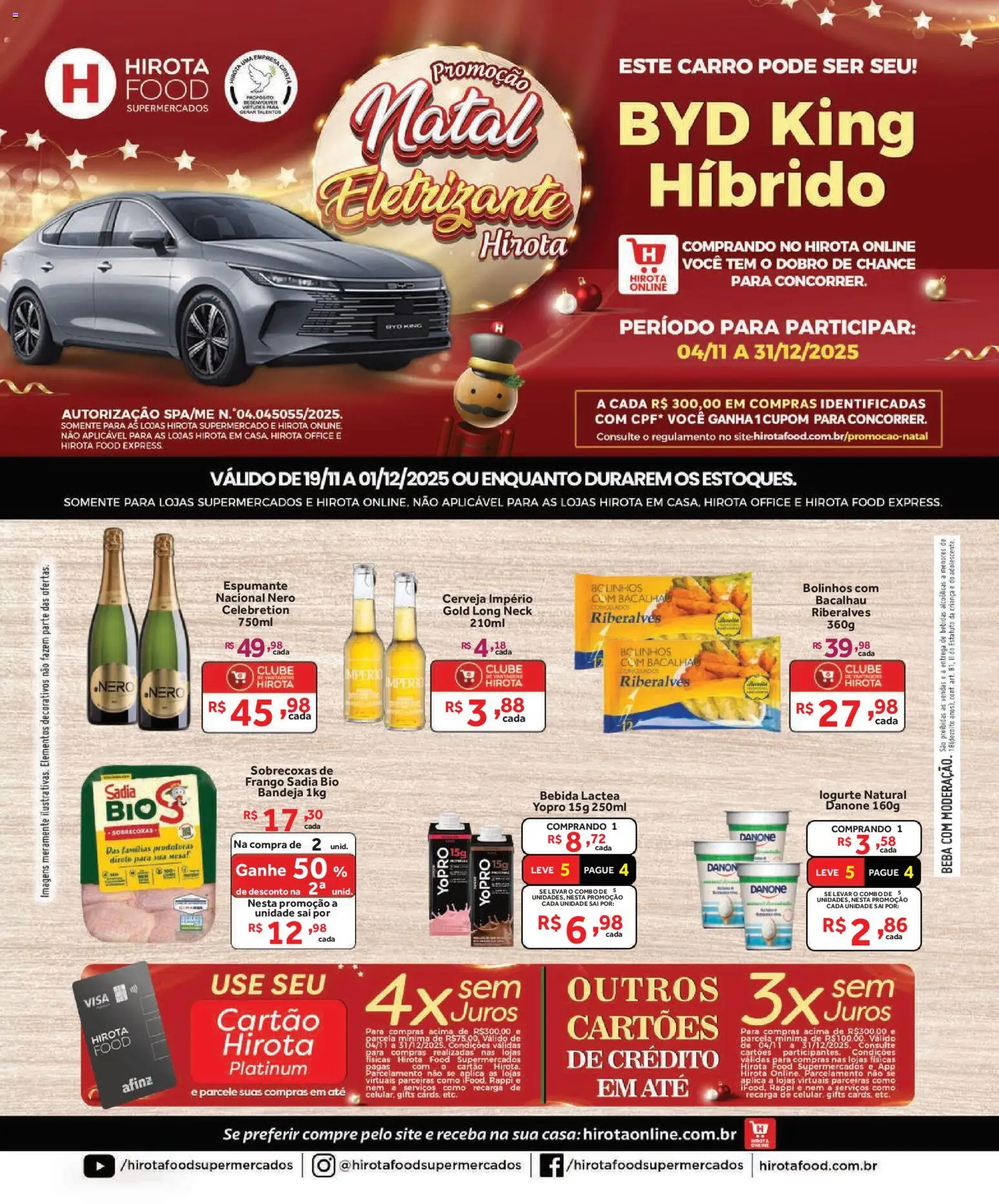 Pré-Visualização do folheto "Ofertas da semana" da loja Hirota Food válido a partir de 19/11/2025