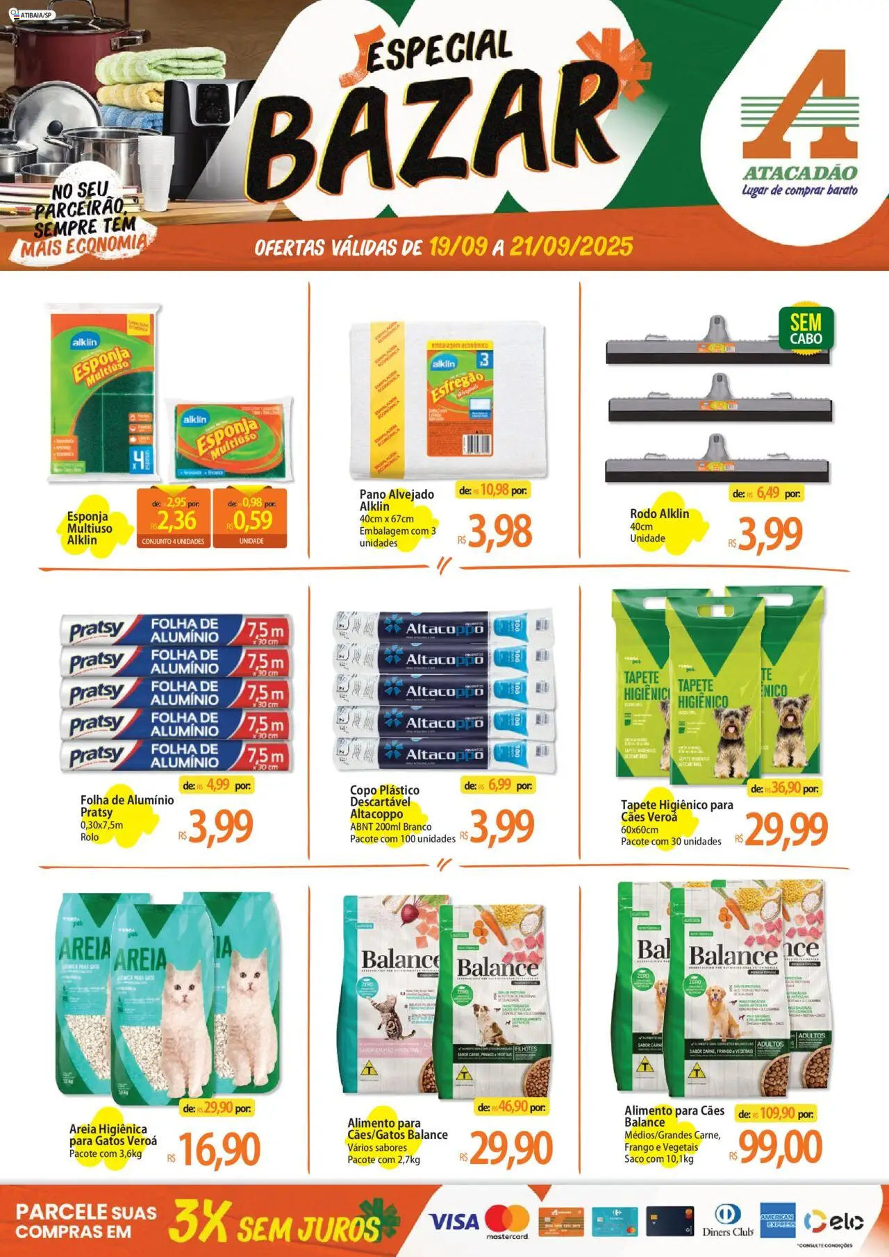 Atacadão folheto "Ofertas - SP" válido a partir de 19/09/2025 - número de página 1