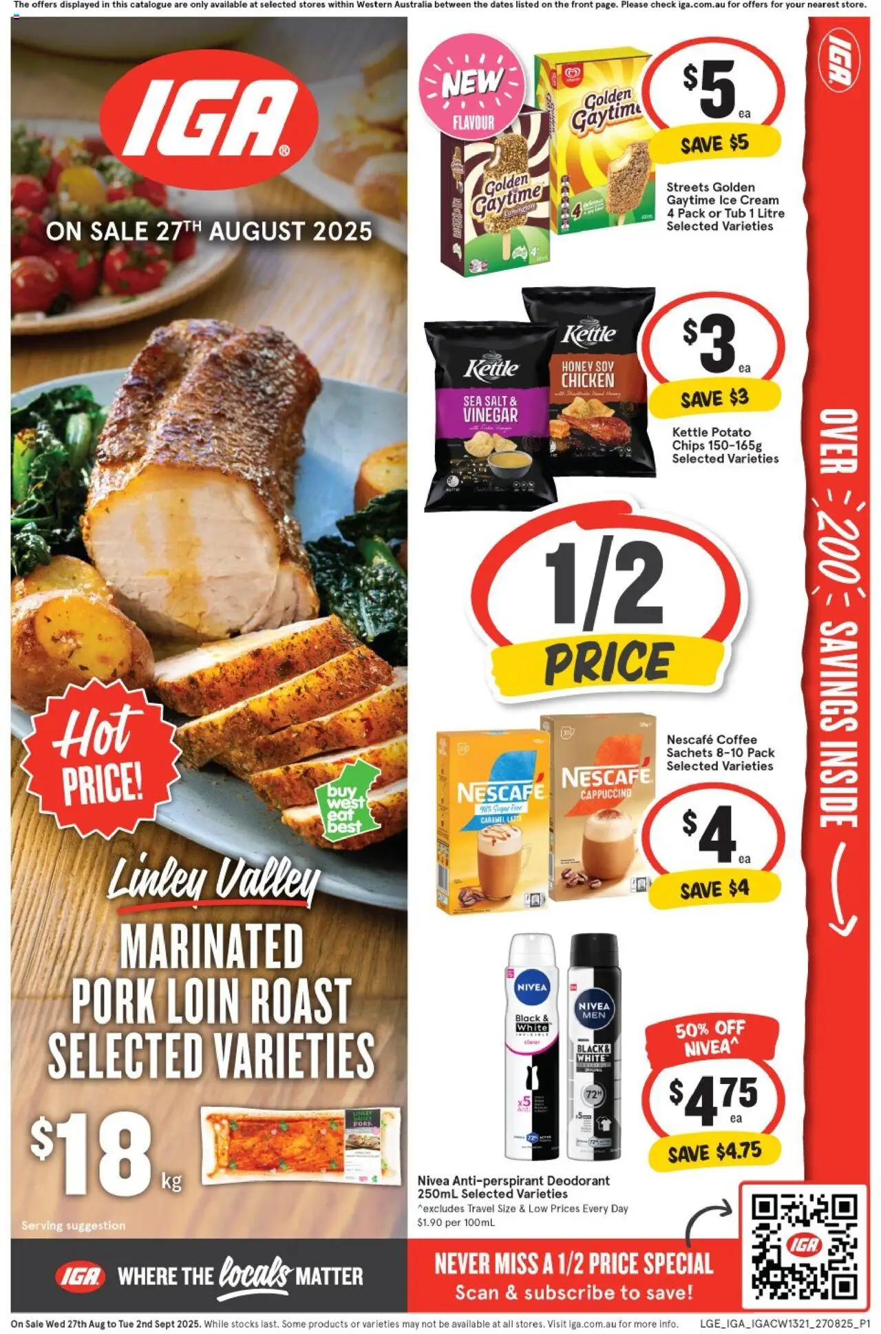 IGA catalogue valid from 27/08/2025 - page 1