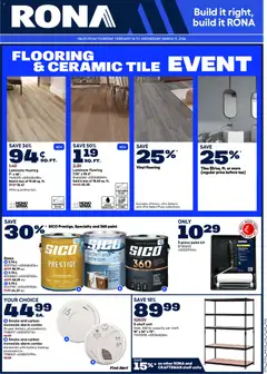 Preview of leaflet Weekly Flyer from shop Rona is valid from Feb 26, 2026