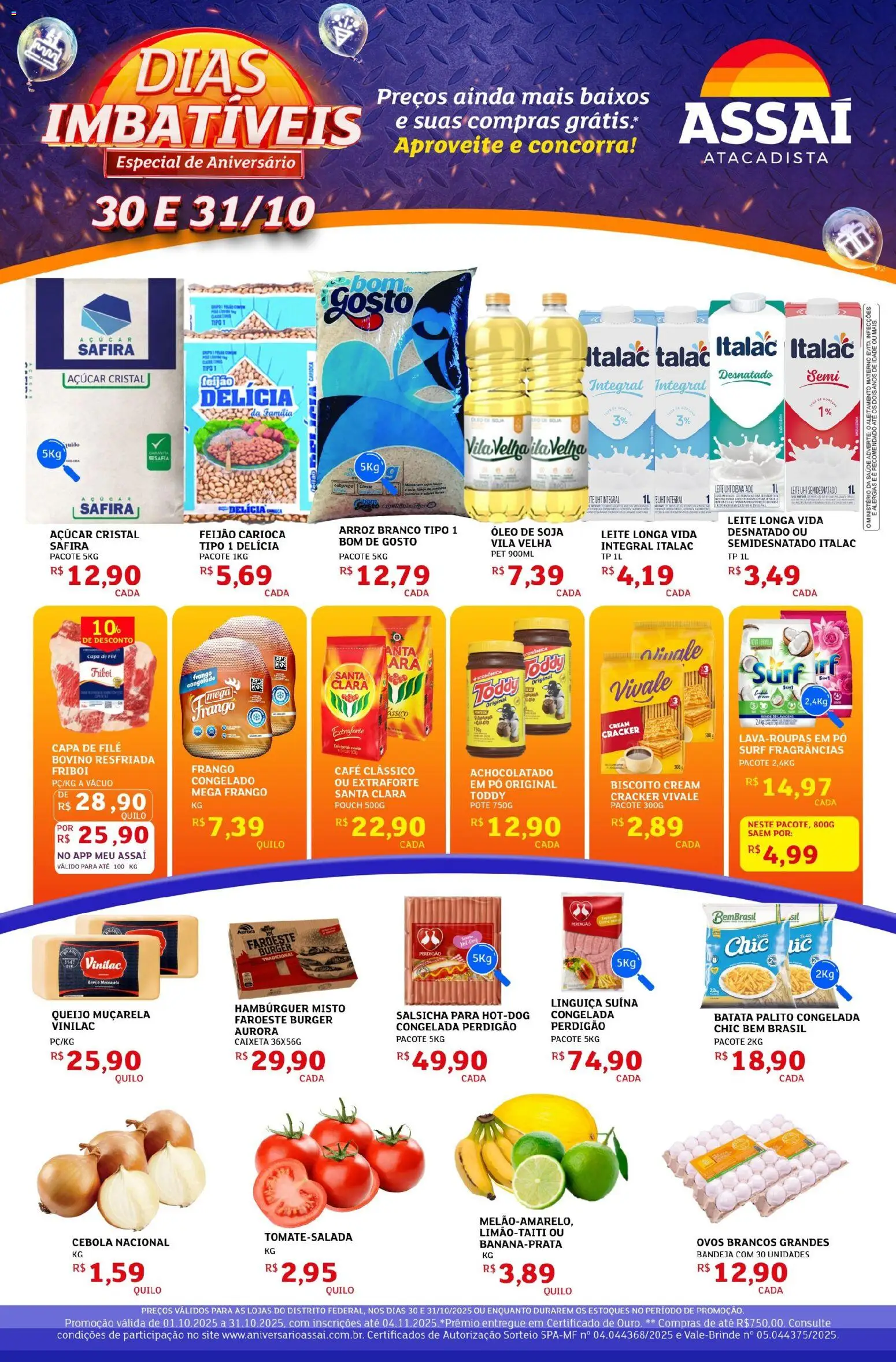 Pré-Visualização do folheto "Encarte - DF" da loja Assaí Atacadista válido a partir de 30/10/2025