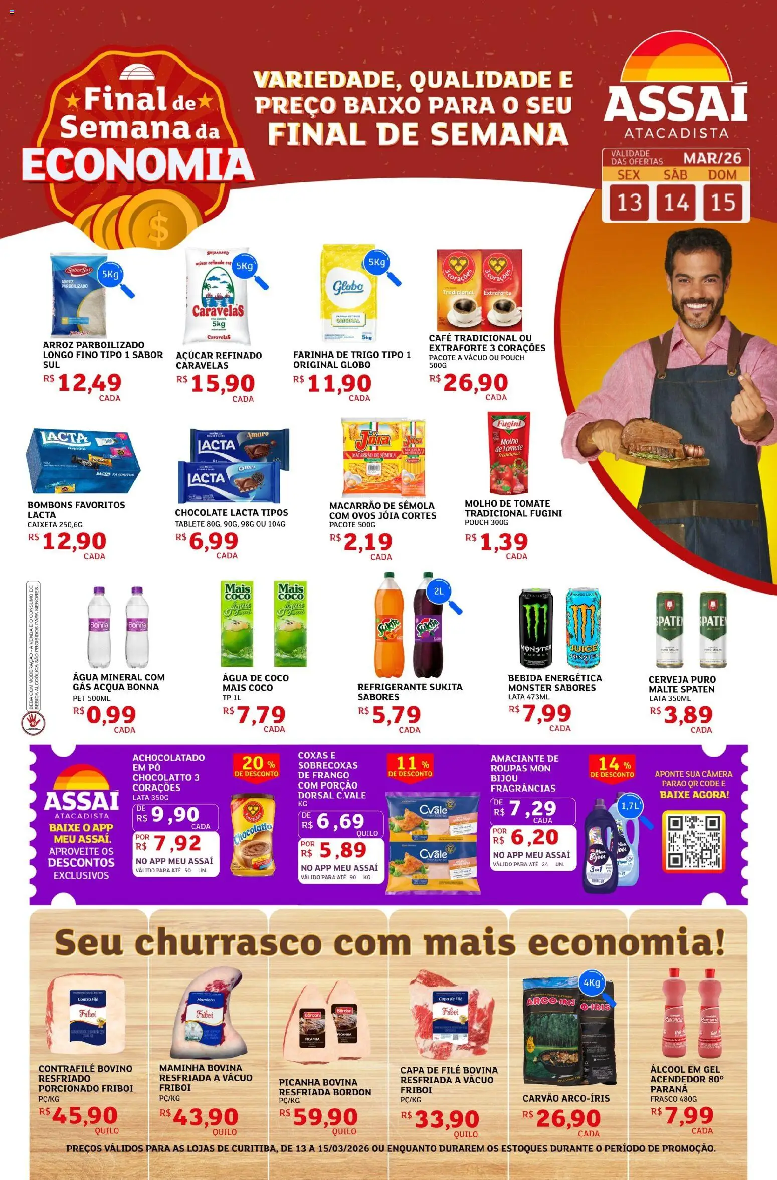 Pré-Visualização do folheto "Assaí Atacadista ofertas - PR" da loja Assaí Atacadista válido a partir de 13/03/2026