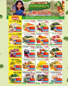 Pré-Visualização do folheto "Ofertas Hortifruti e Carne" da loja Mialich Supermercados válido a partir de 02/02/2026