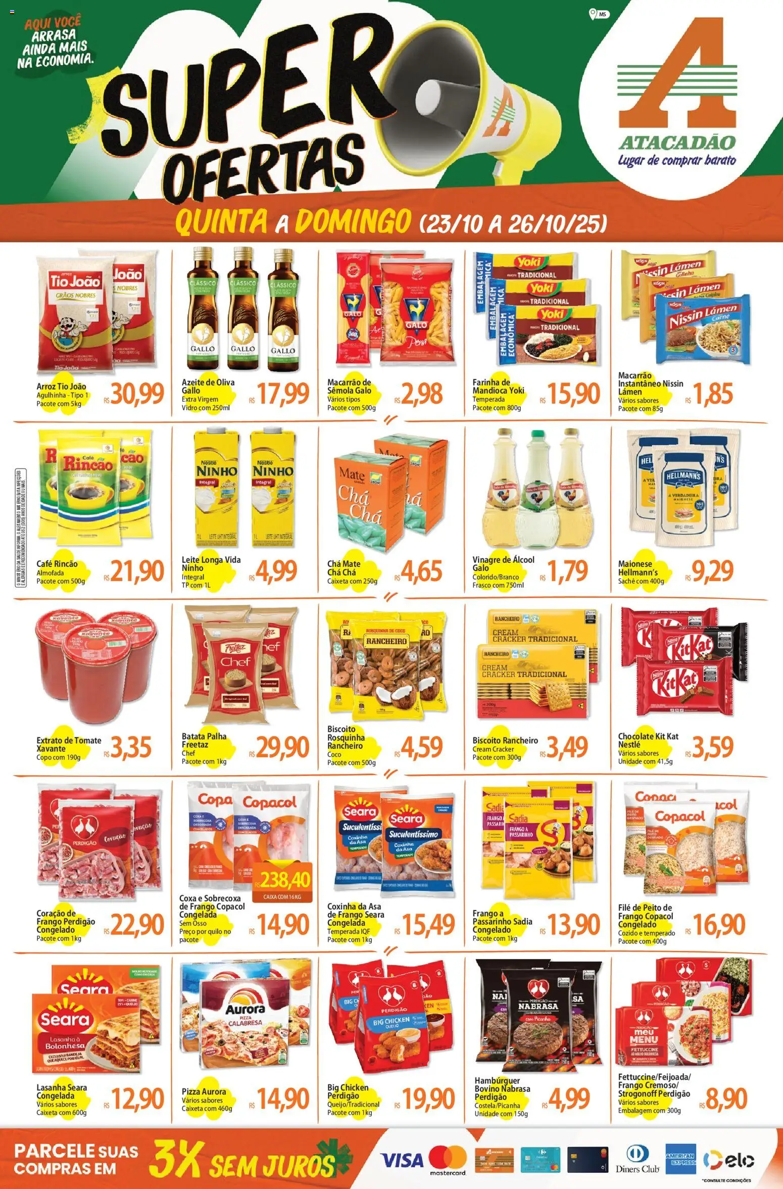 Atacadão folheto "Ofertas - MS" válido a partir de 23/10/2025 - número de página 1