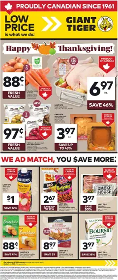 Preview of leaflet Weekly Flyer from shop Giant Tiger is valid from Oct 08, 2025