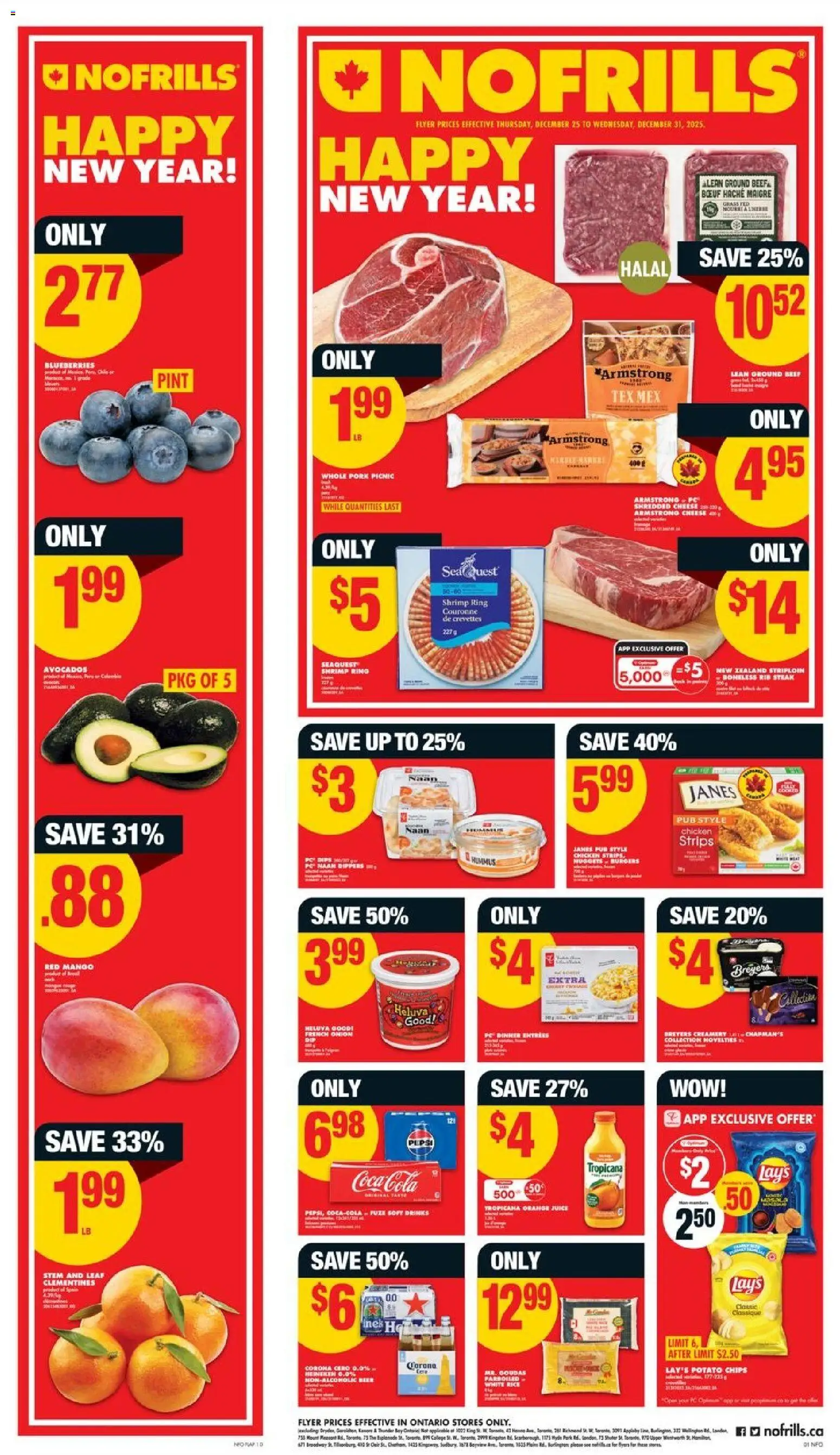 Preview of leaflet Weekly flyer / circulaire from shop No Frills is valid from Dec 25, 2025