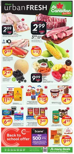 Preview of leaflet Weekly Flyer - Urban Fresh from shop Sobeys is valid from Aug 21, 2025