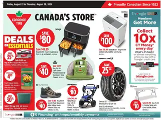 Preview of leaflet Weekly flyer / circulaire from shop Canadian Tire is valid from Aug 22, 2025