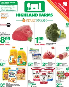Preview of leaflet Weekly flyer / circulaire from shop Highland Farms is valid from Sep 18, 2025