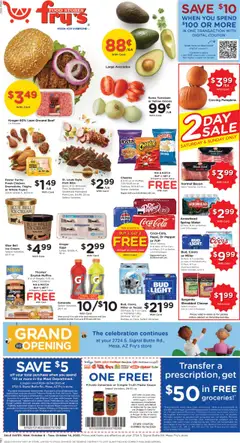 Ad Preview of Fry's Food Weekly Ad from 10/08/2025