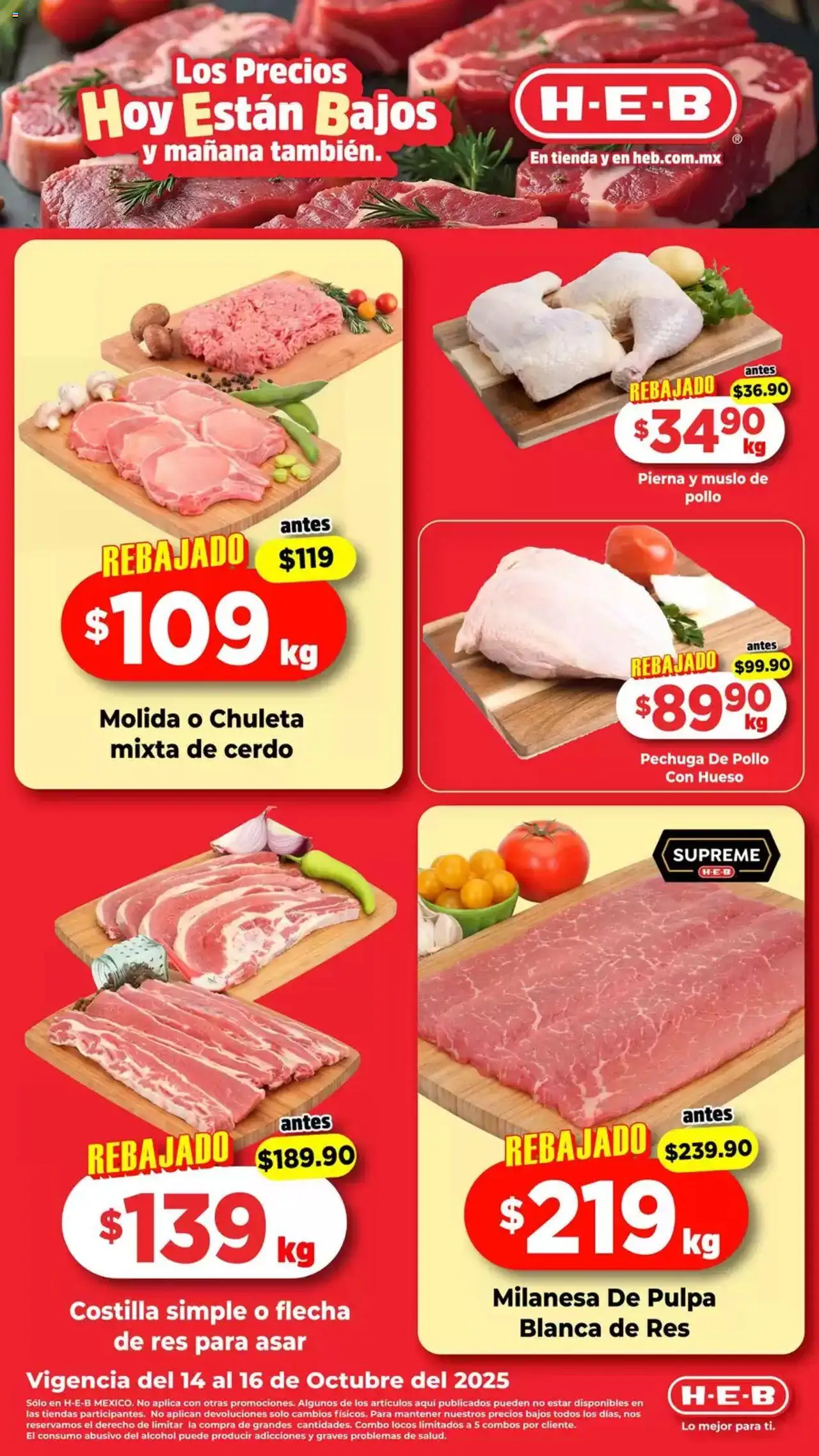 Vista previa las ofertas de la tienda H-E-B - Folleto desde el 14/10/2025 