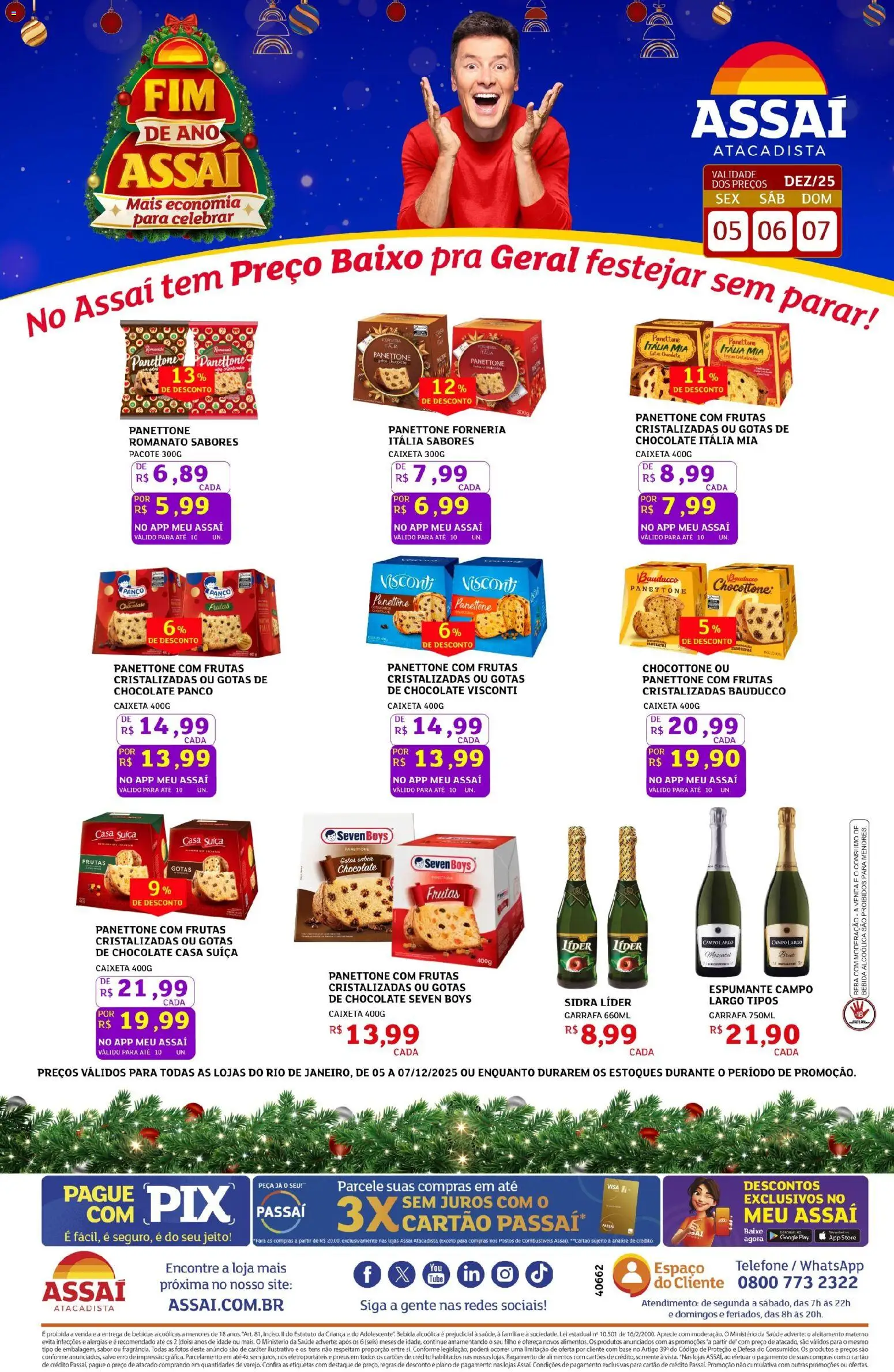 Pré-Visualização do folheto "Encarte - RJ" da loja Assaí Atacadista válido a partir de 05/12/2025