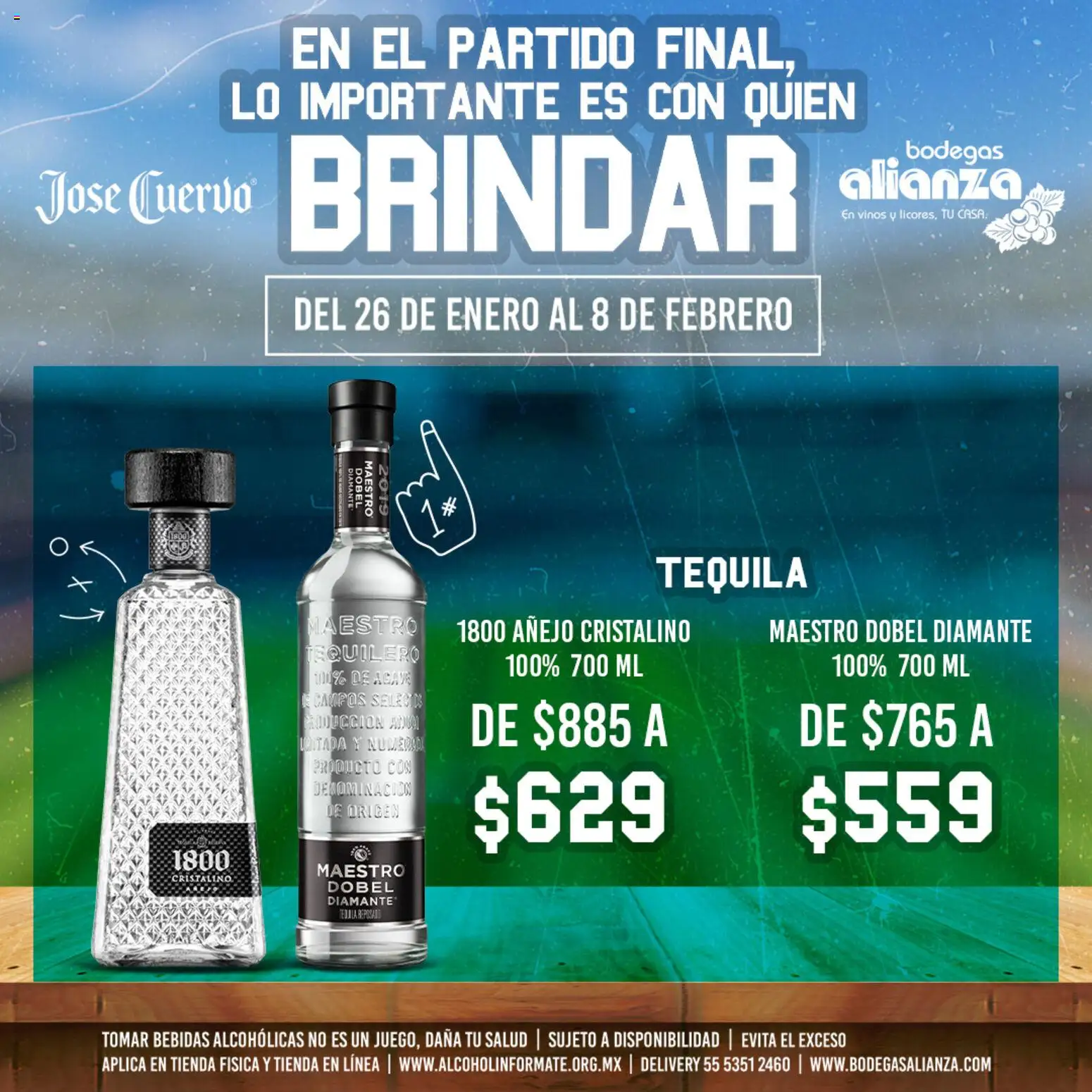 Vista previa las ofertas de la tienda Bodegas Alianza - Catálogo Super Descuentos José Cuervo desde el 26/01/2026 
