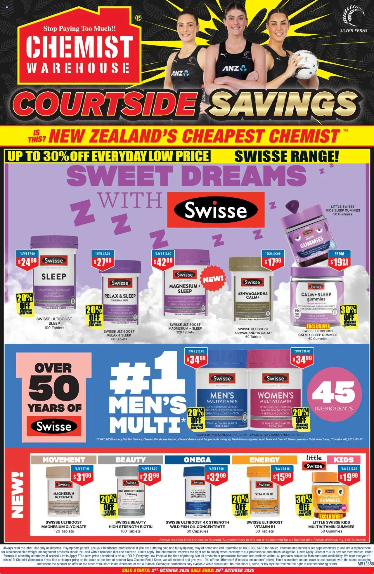 Catalogue Chemist Warehouse catalogue valid from 2 Oct 2025 - page 1