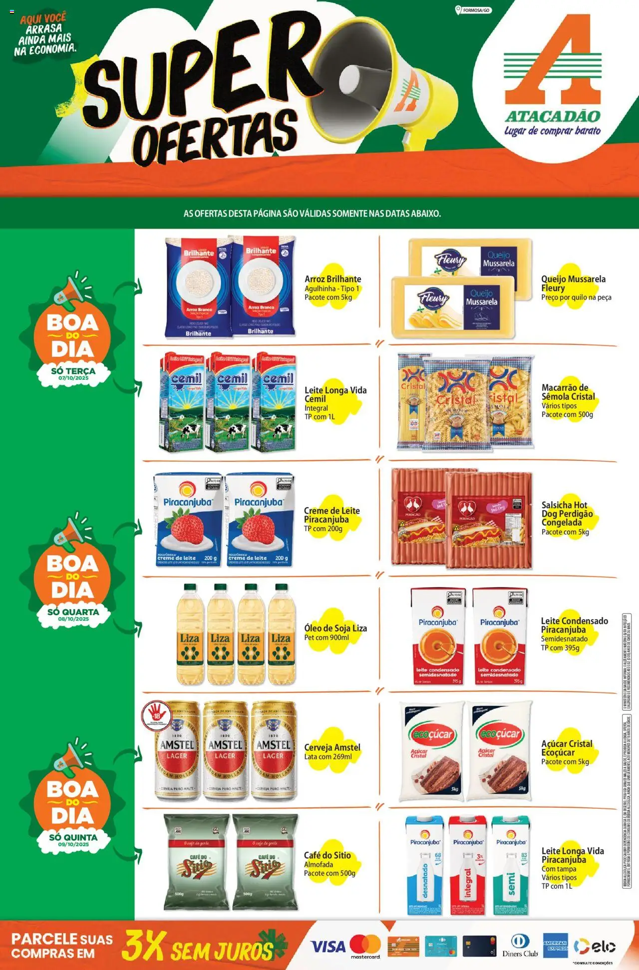 Atacadão folheto "Ofertas - GO" válido a partir de 07/10/2025 - número de página 1