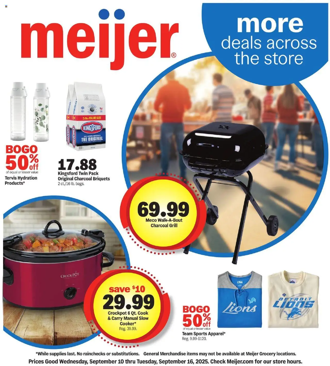 MEIJER AD from 09/10/2025 - More Deals Across the Store - PREVIEW - Page number 1