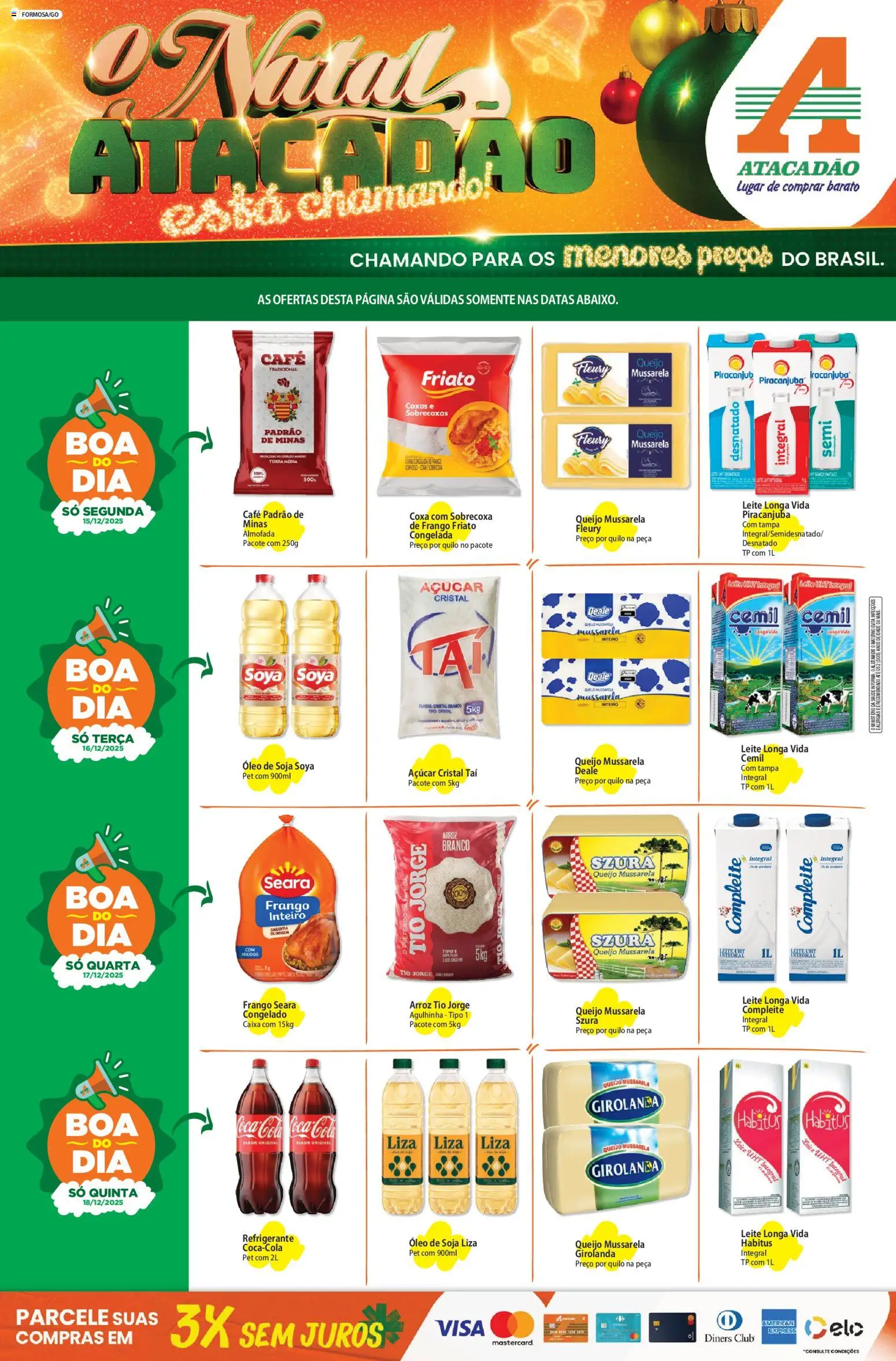 Pré-Visualização do folheto "Ofertas - GO" da loja Atacadão válido a partir de 15/12/2025