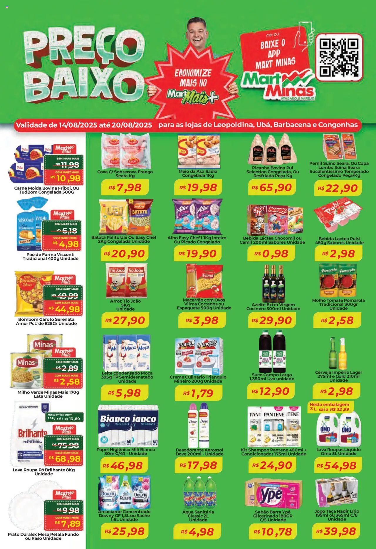 Mart Minas folheto "Ofertas da semana" válido a partir de 14/08/2025 - número de página 1