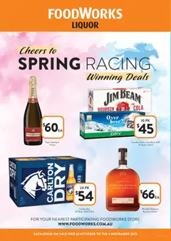 Preview of catalogue Liquor VIC from shop Foodworks valid 22/10/2025